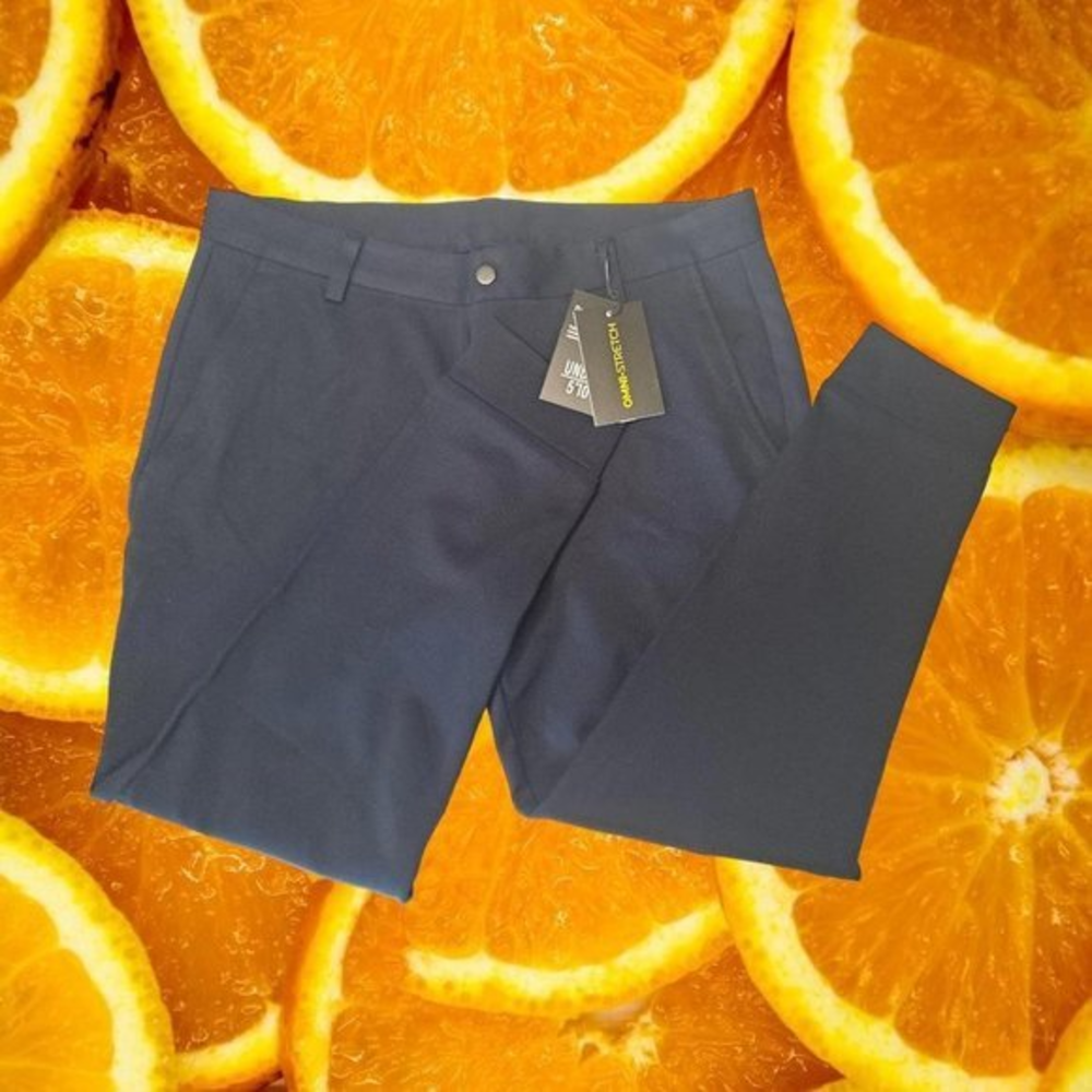 NEW Under 5'10‎ Mason Omni Stretch Navy Size 36/26